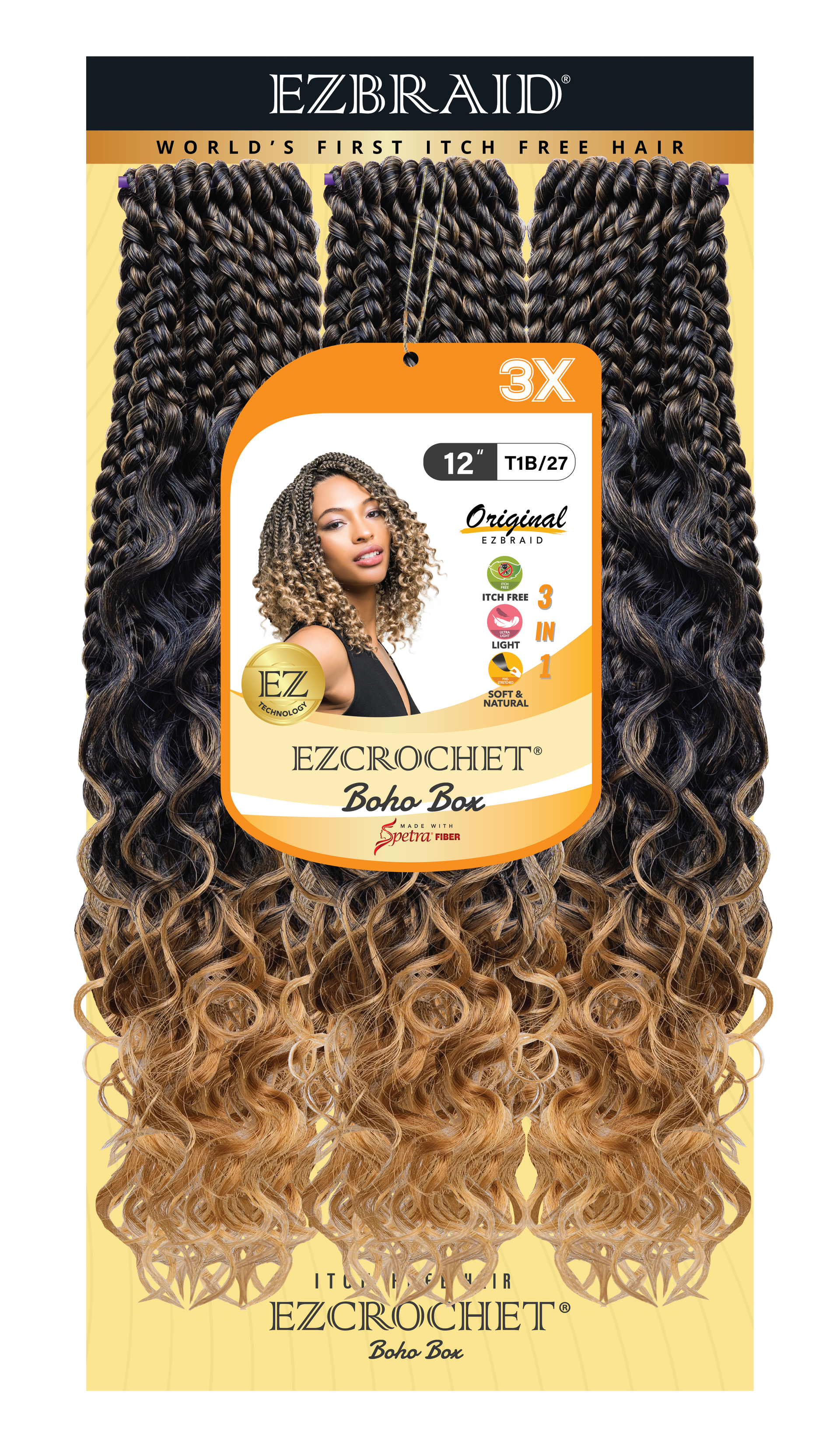 EZCROCHET Boho Box 12" 3X - BRAID BEAUTY