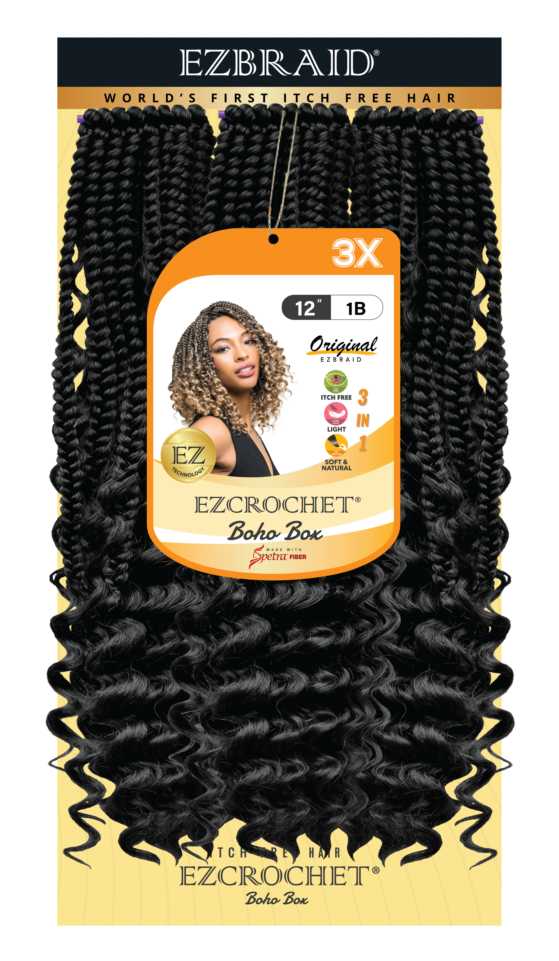 EZCROCHET Boho Box 12" 3X - BRAID BEAUTY