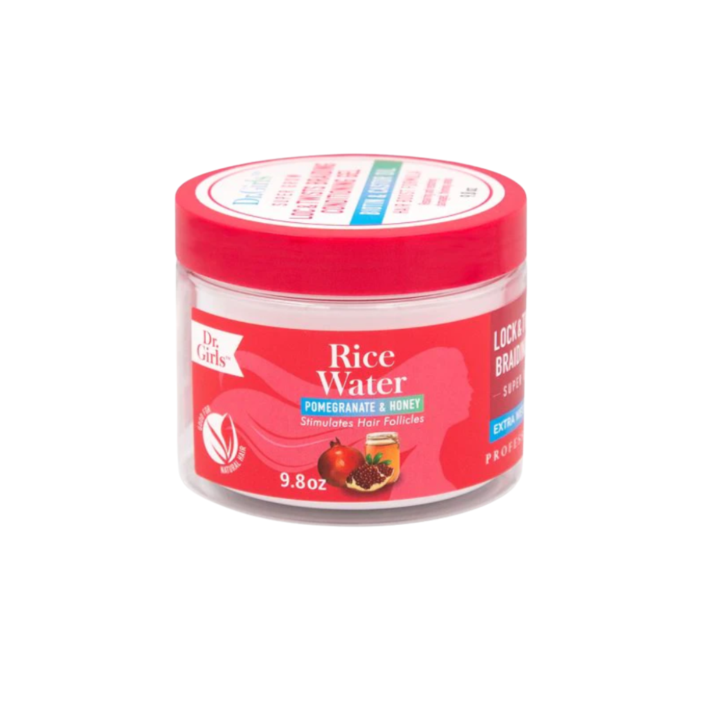 Dr. Girls Rice Water Braiding Conditioning Gel Pomegranate Honey 9.8 oz - BRAID BEAUTY
