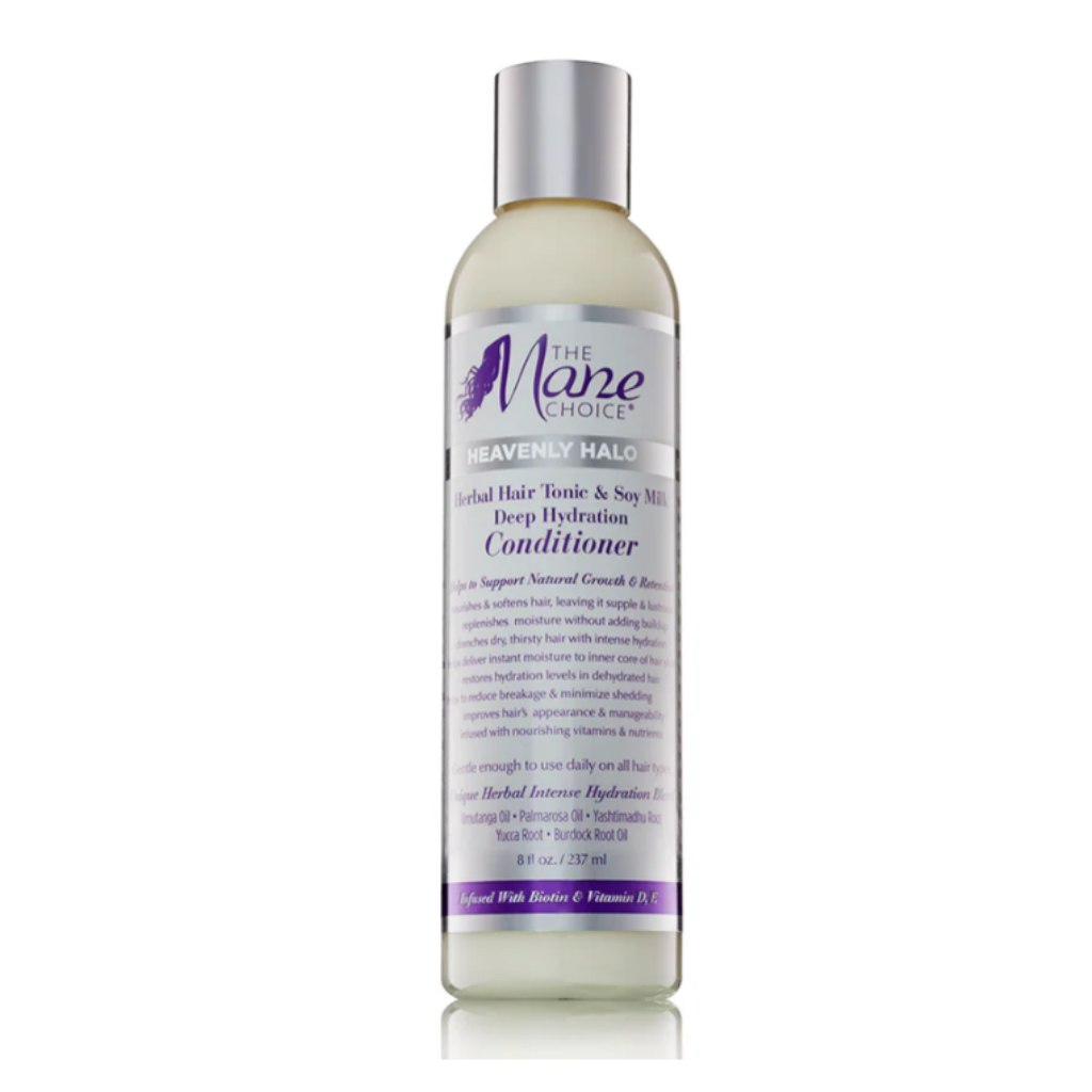 The Mane Choice  Heavenly Halo Herbal Hair Tonic & Soy Milk Deep Hydration Conditioner 8oz - BRAID BEAUTY