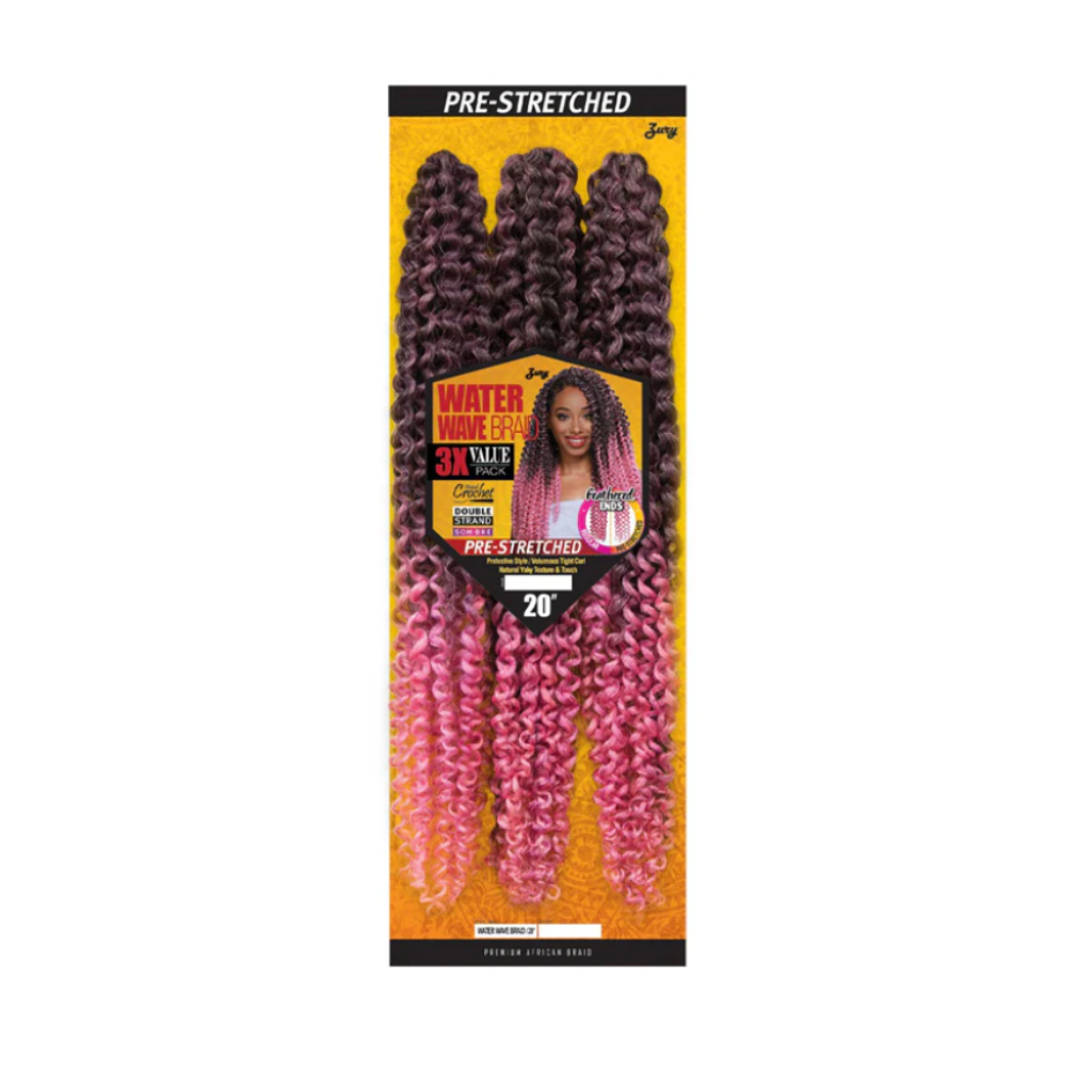 Zury 3X Value Pack Pre-Stretched Crochet Braid - WATER WAVE 20