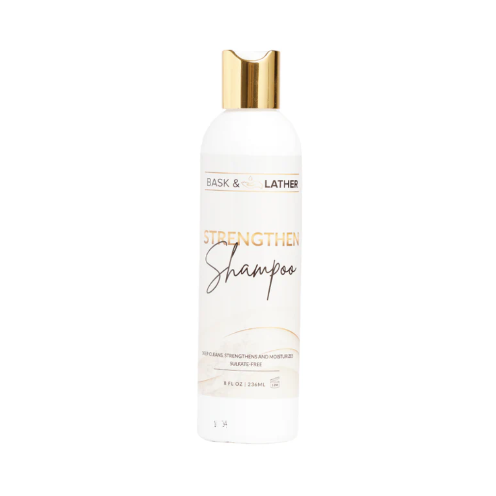 BASK & LATHER Strengthen Hair Shampoo 16 oz