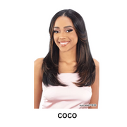 Mayde Beauty Mocha V-Part Human Hair Blend Wig -COCO- - BRAID BEAUTY