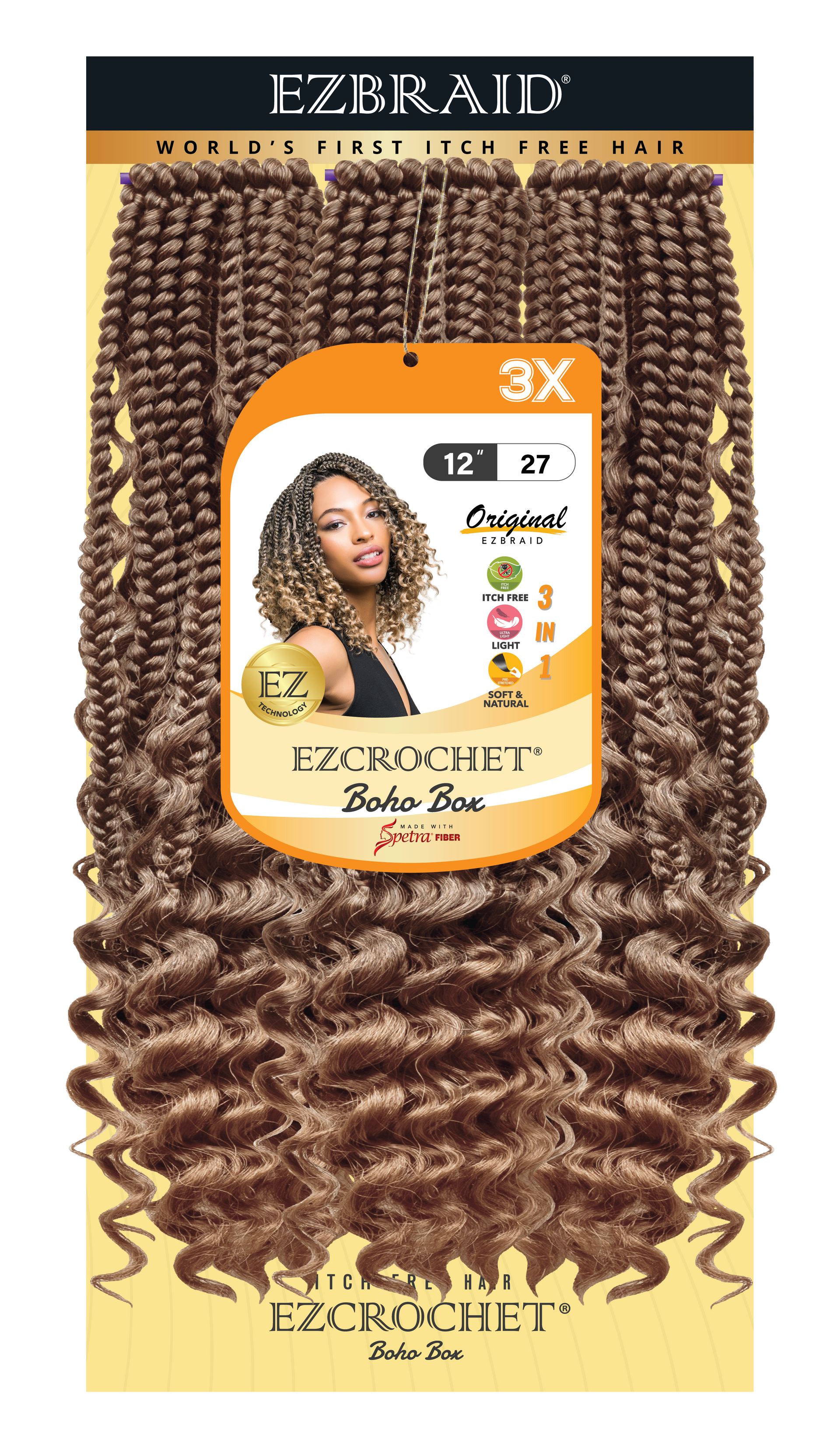 EZCROCHET Boho Box 12" 3X - BRAID BEAUTY