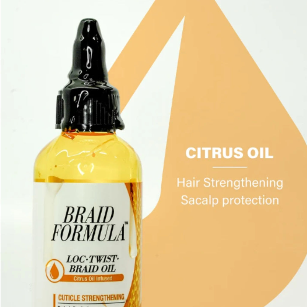 EBIN BRAID FORMULA LOC. TWIST. BRAID OIL 4OZ - CUTICLE STRENGTHENING - BRAID BEAUTY