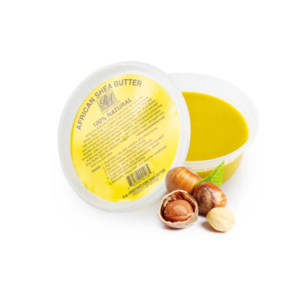 100% NATURAL AFRICAN SHEA BUTTER - YELLOW SOLID - - BRAID BEAUTY
