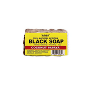 TAHA 100% Natural African Black Soap 5 oz - BRAID BEAUTY