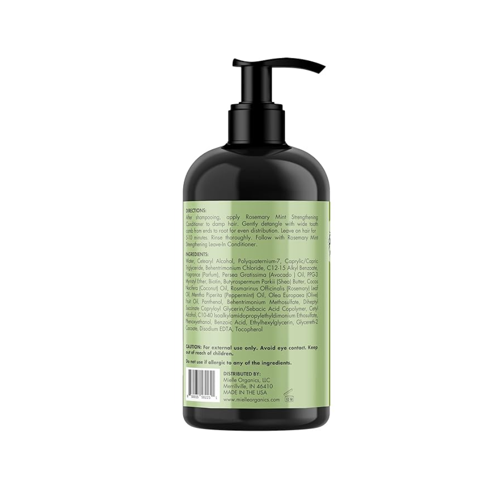 Mielle Organics Rosemary Mint Strengthening Leave-in Conditioner 12 oz - BRAID BEAUTY