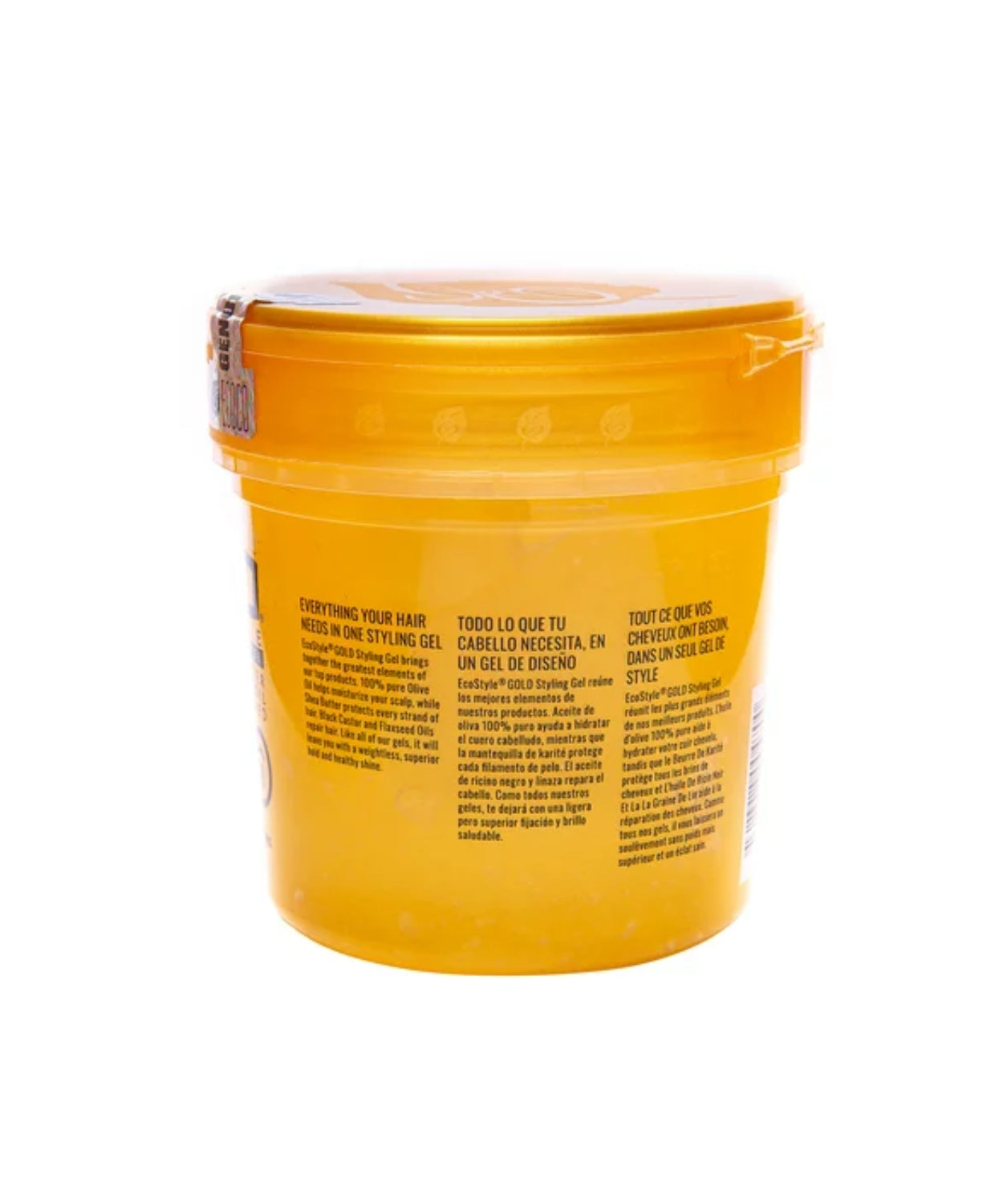 Eco Style Maximum Hold Styling Gel, Gold, 16 oz - BRAID BEAUTY