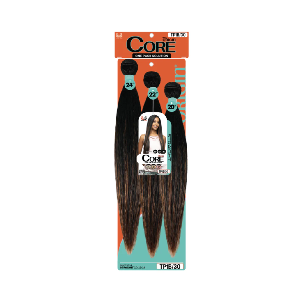 Bobbi Boss Miss Origin CORE 3PCS Synthetic Weaving Hair STRAIGHT 20"/22"/24" - BRAID BEAUTY