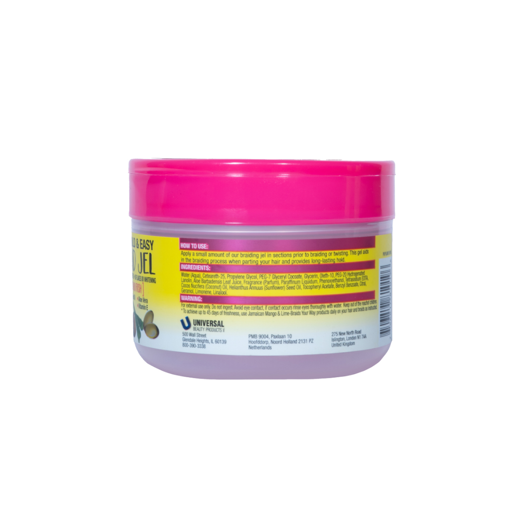 Jamaican Mango & Lime Extra Hold & Easy Braid Jel - BRAID BEAUTY