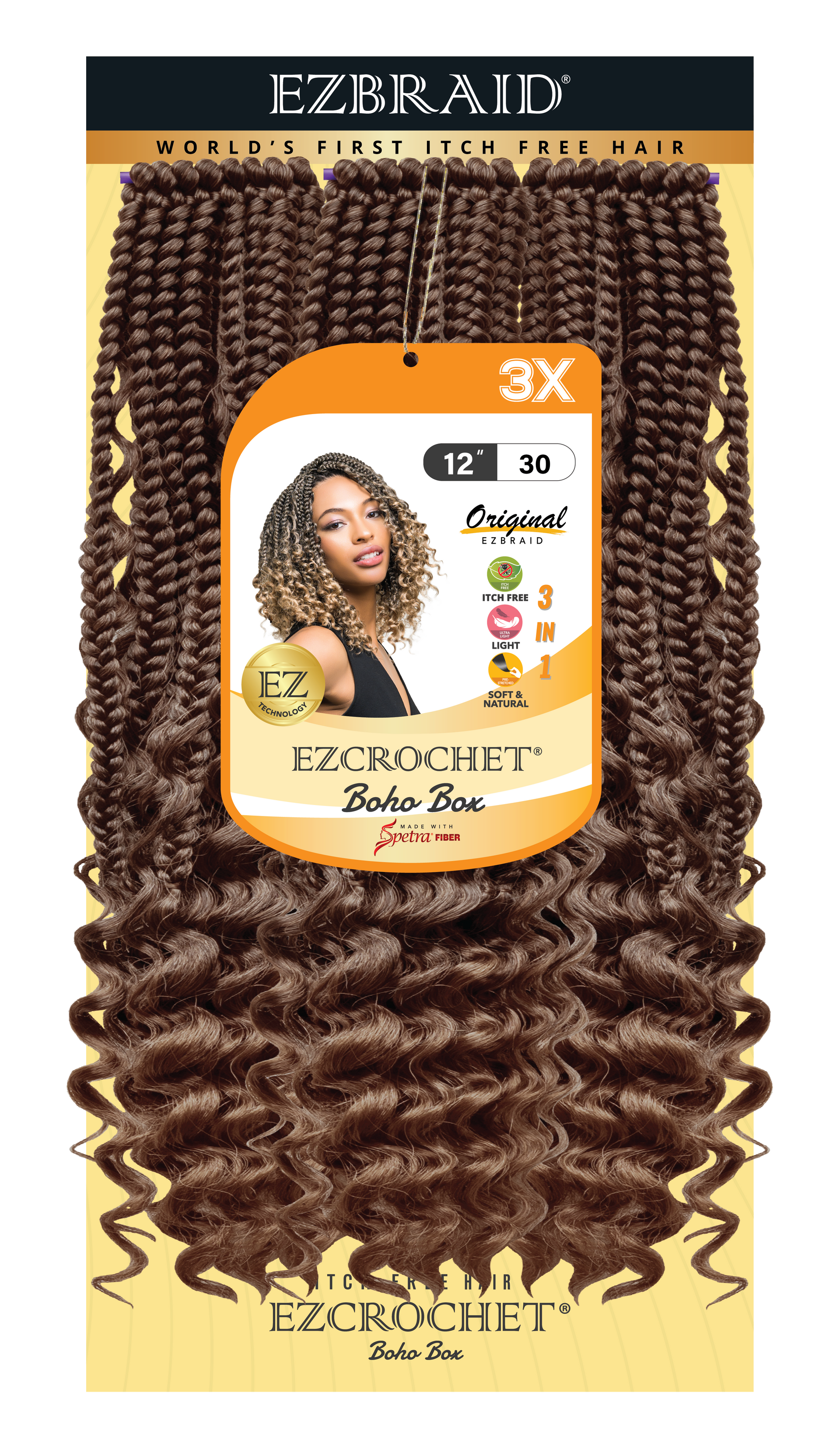 EZCROCHET Boho Box 12" 3X - BRAID BEAUTY
