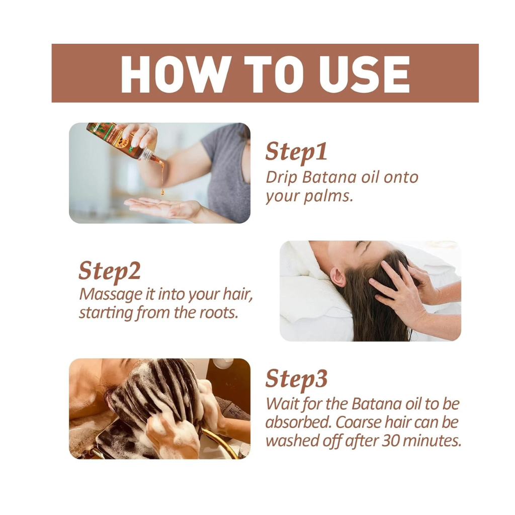 GOIPLE Batana Oil for Hair Growth Organic Hair Growth Oil 100% Pure Hair Oil Natural 4 oz - BRAID BEAUTY