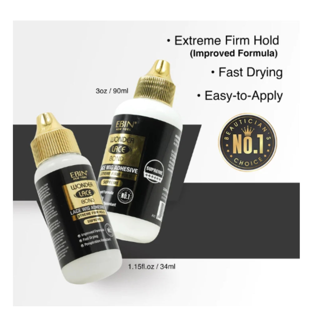WONDER LACE BOND WATERPROOF ADHESIVE - SUPREME (1.15OZ / 34ML) - BRAID BEAUTY