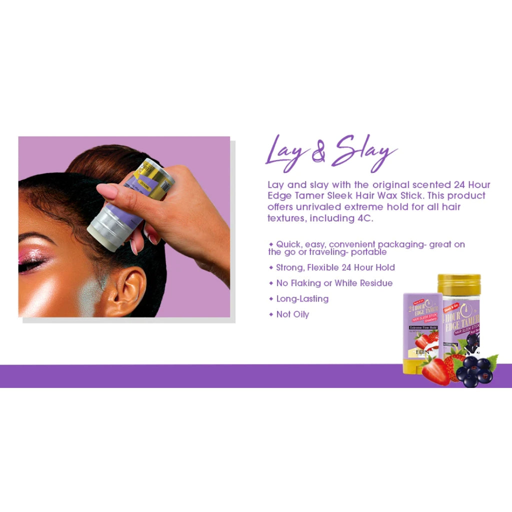 EBIN 24 HOUR EDGE TAMER SLEEK HAIR WAX STICK - BRAID BEAUTY