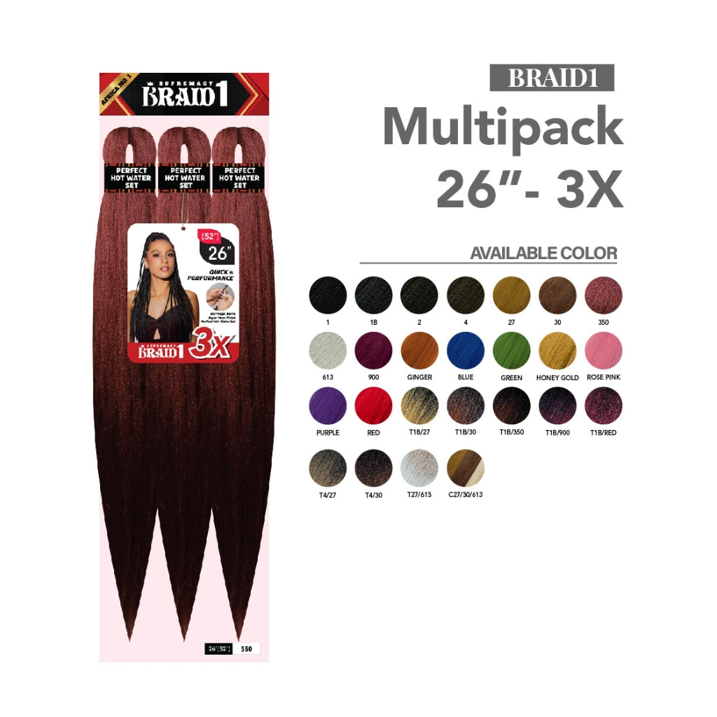 BRAID1 Quick & Performance 3X 26" - BRAID BEAUTY