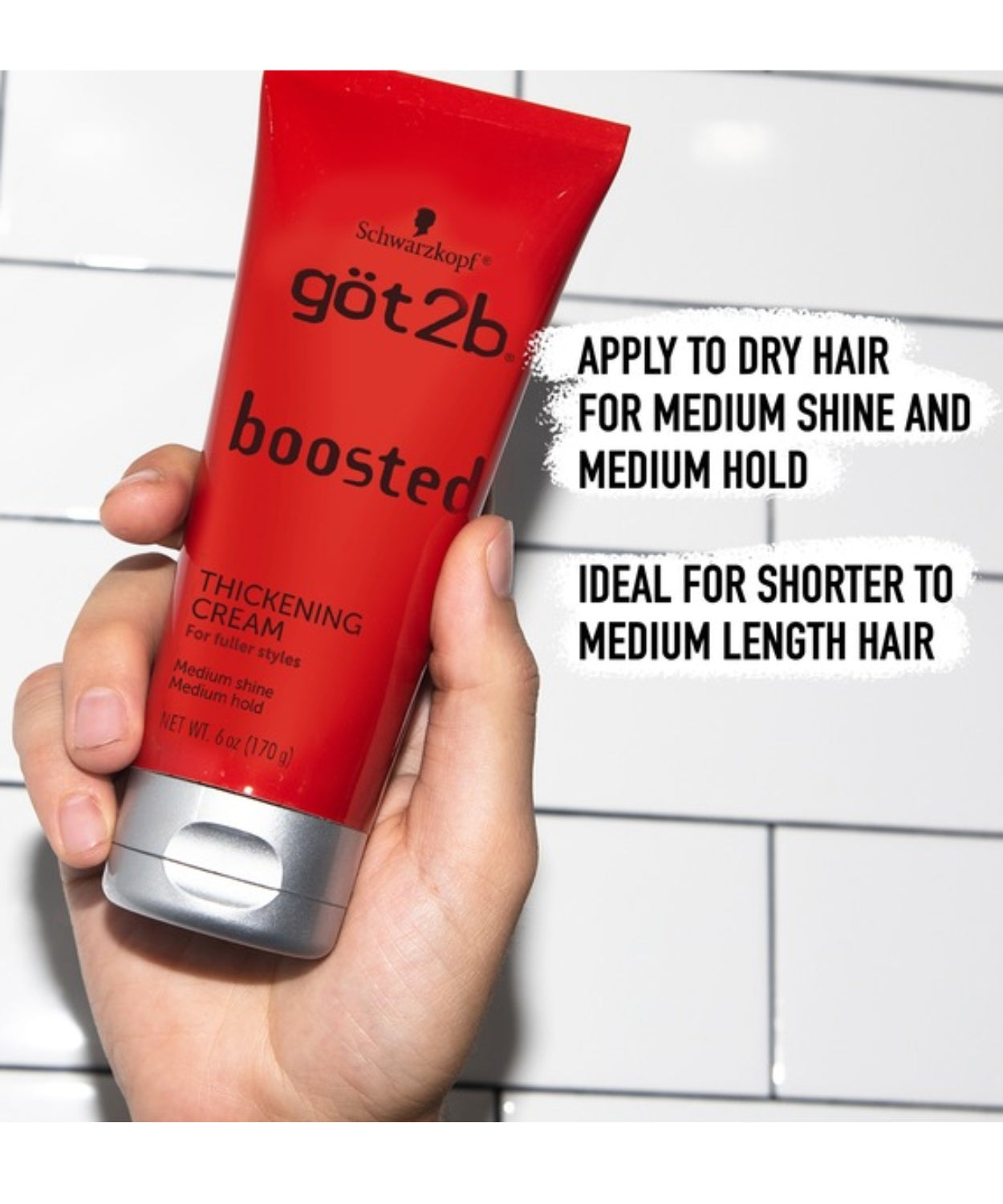 Got2b Boosted Thickening Cream 6 OZ - BRAID BEAUTY