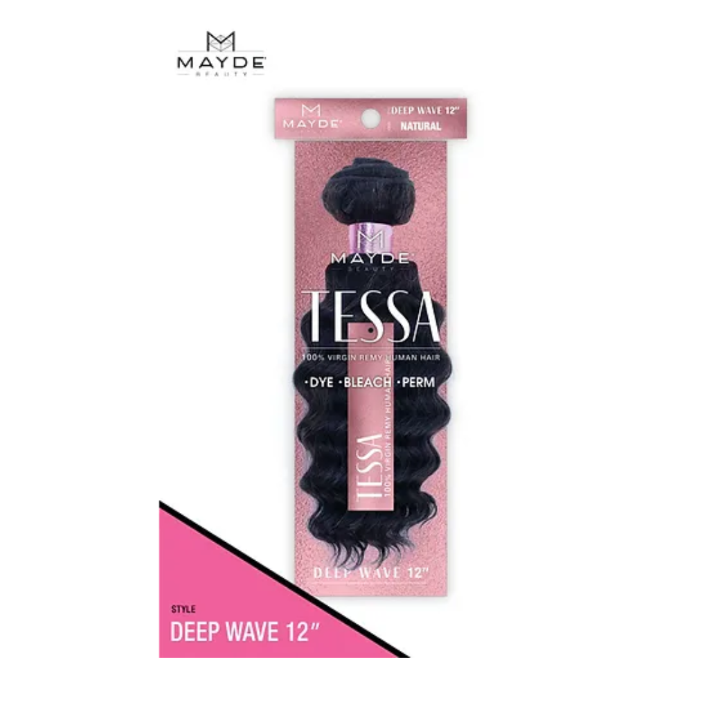 Mayde Beauty DEEP WAVE - TESSAT 100% Virgin Remy Human Hair - BRAID BEAUTY