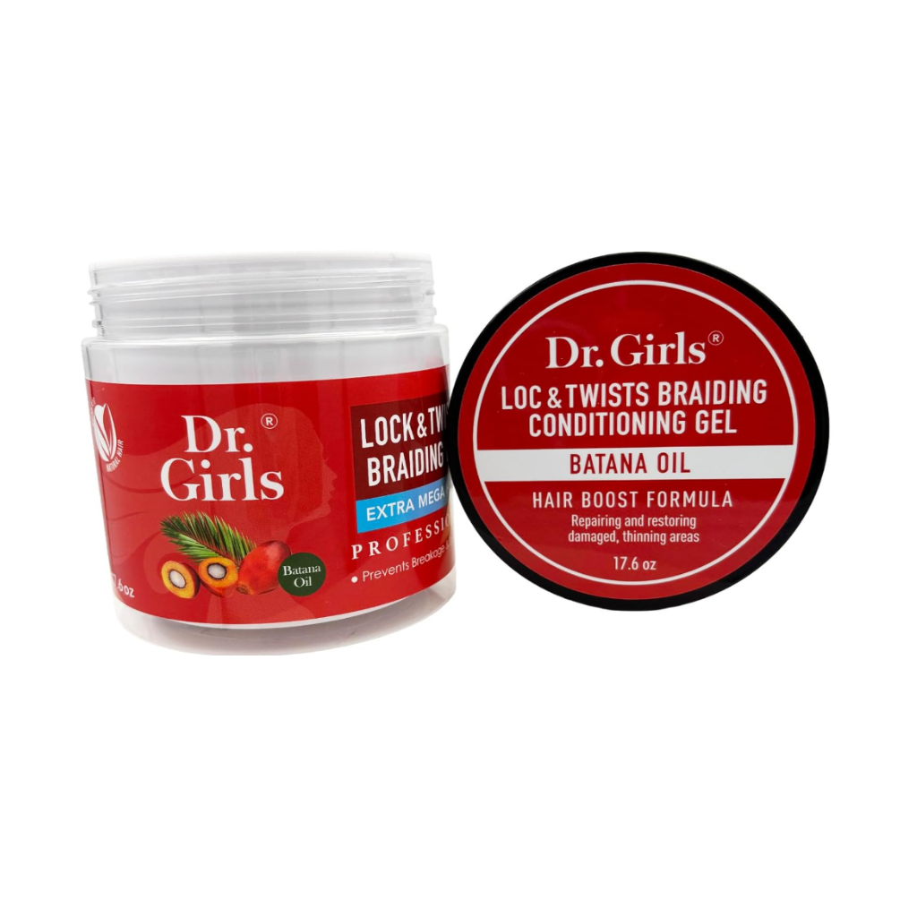 Dr. Girls Rice Water Braiding Conditioning Gel Batana Oil 17.6 oz - BRAID BEAUTY