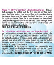 Ampro Pro Clear Ice Protein Rich Ultra Hold 8.8 oz - BRAID BEAUTY