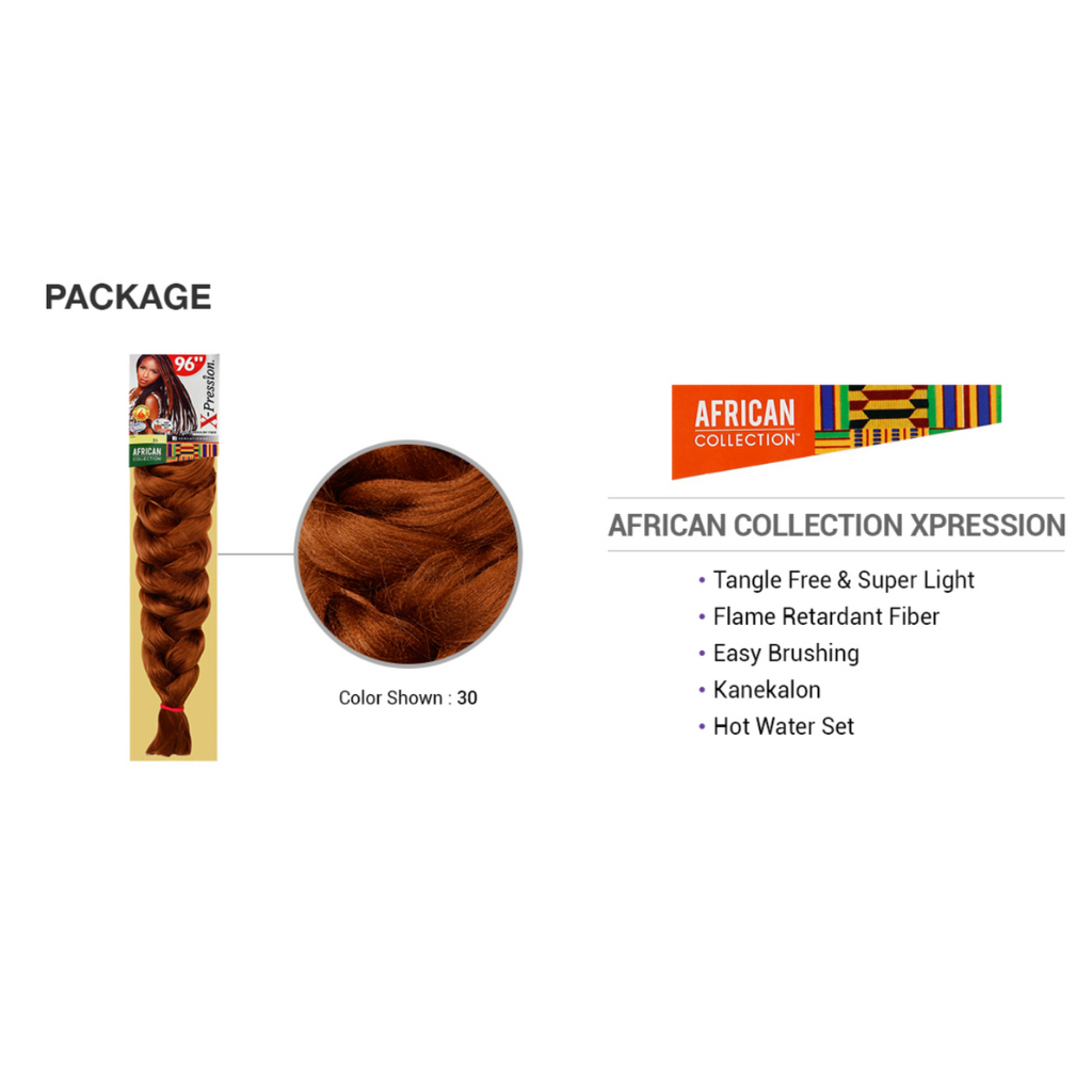 Sensationnel Synthetic Kanekalon Braids African Collection X-Pression Color Sale! - BRAID BEAUTY