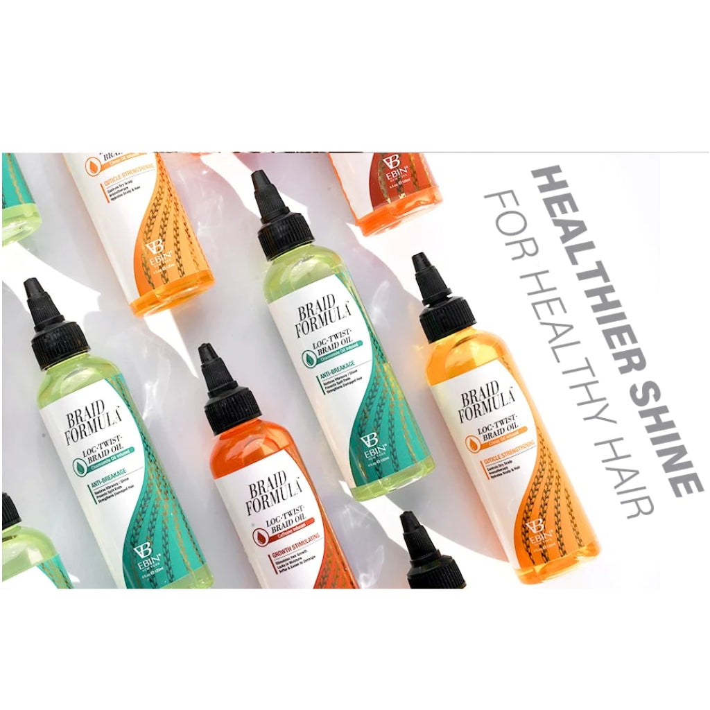EBIN BRAID FORMULA LOC. TWIST. BRAID OIL 4OZ - ANTI-BREAKAGE - BRAID BEAUTY