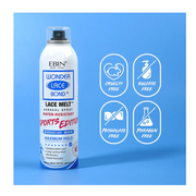 EBIN NEW YORK Wonder Lace Bond Lace Melt Aerosol Spray Sports Edition 2.7 oz - BRAID BEAUTY