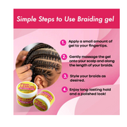 PINK LEMON - Braiding Gel Maximum Hold - BRAID BEAUTY