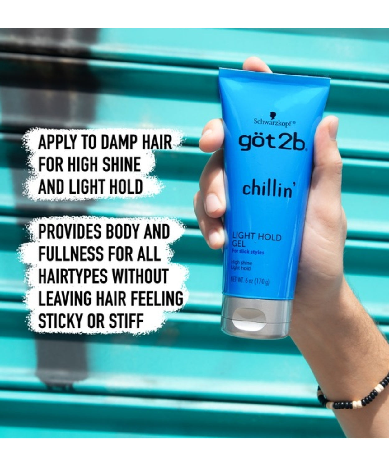 Got2b Chillin' Light Hold Gel 6 oz - BRAID BEAUTY