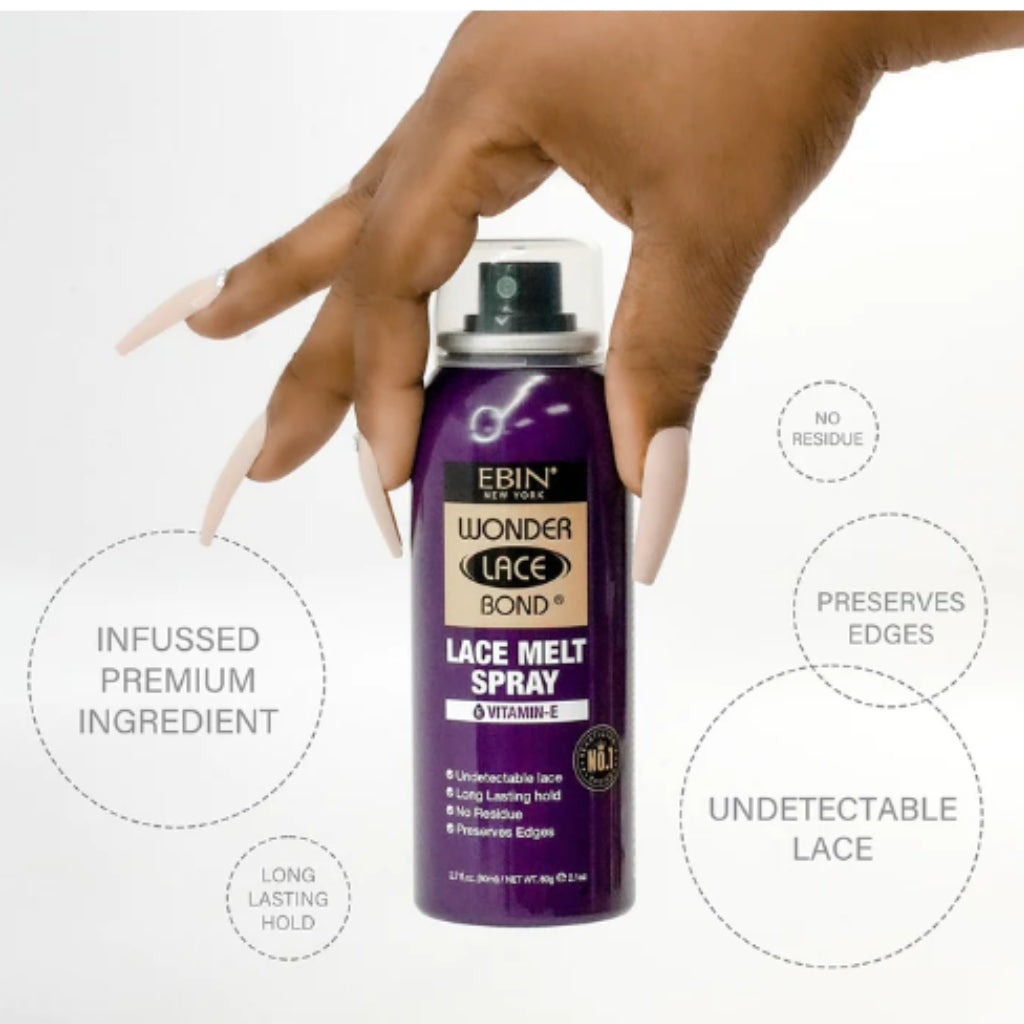 EBIN NEW YORK WONDER LACE BOND LACE MELT SPRAY 6.08 OZ - BRAID BEAUTY