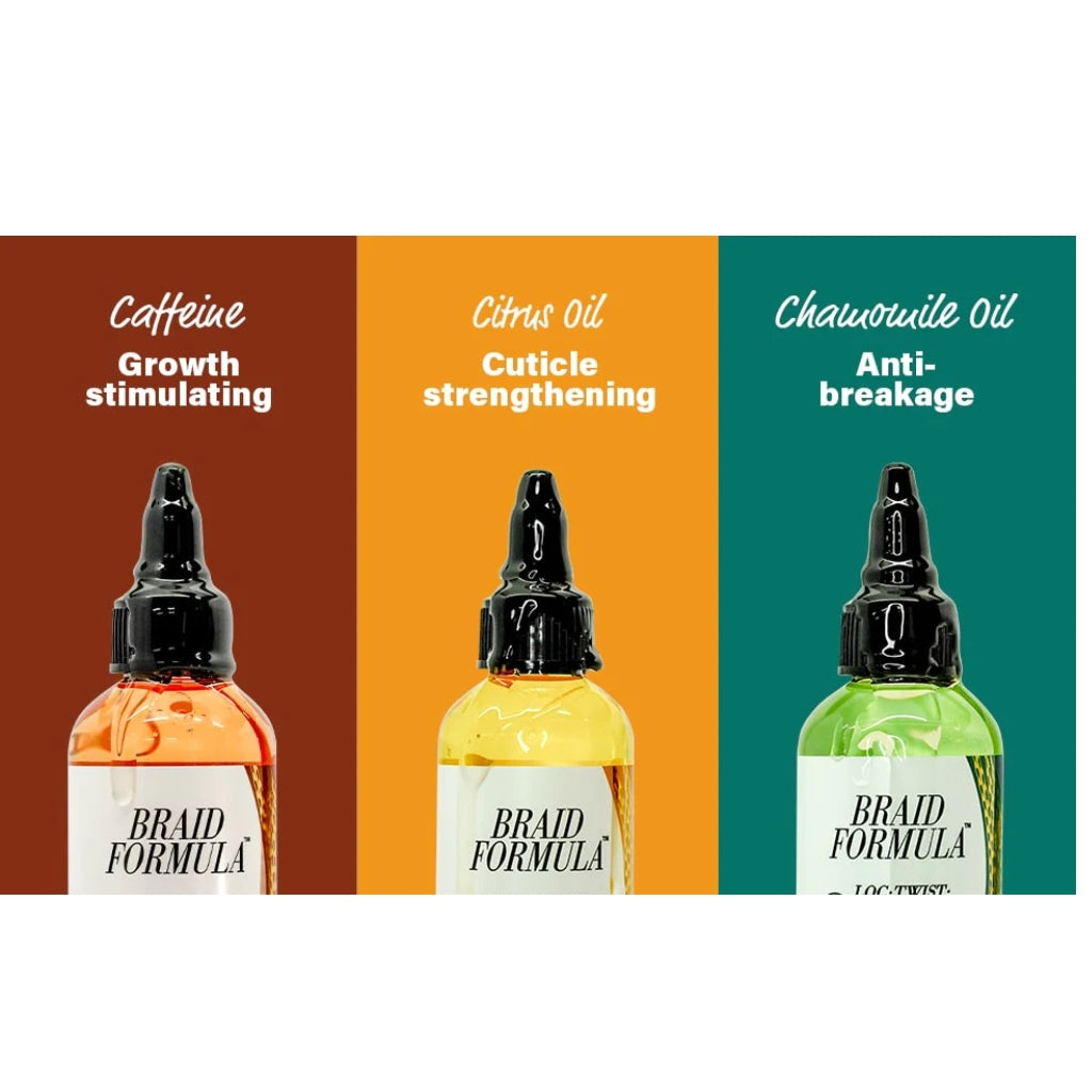 EBIN BRAID FORMULA LOC. TWIST. BRAID OIL 4OZ - CUTICLE STRENGTHENING - BRAID BEAUTY