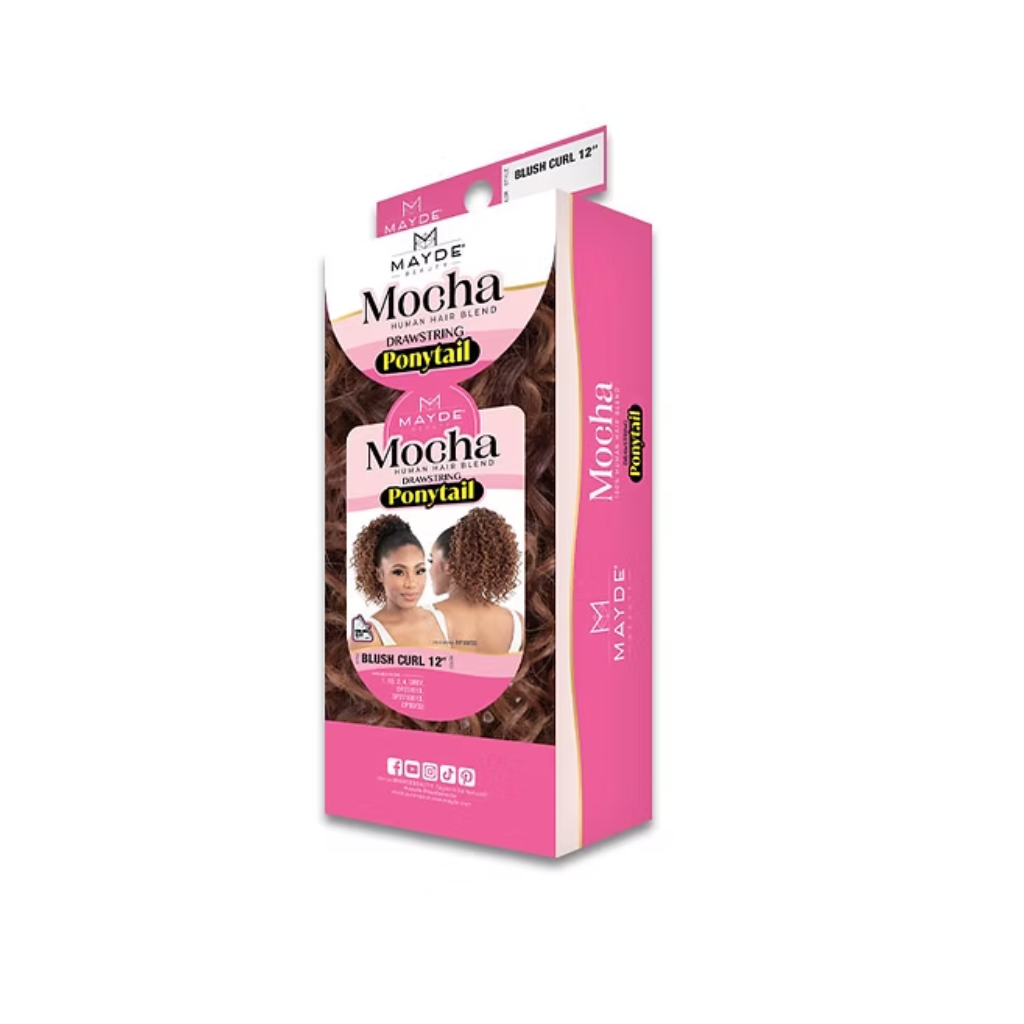 Mayde Beauty Mocha Ponytail Brush Curl 12" - BRAID BEAUTY