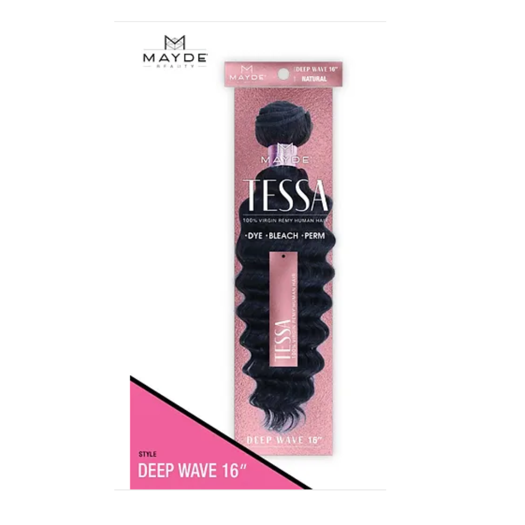 Mayde Beauty DEEP WAVE - TESSAT 100% Virgin Remy Human Hair - BRAID BEAUTY