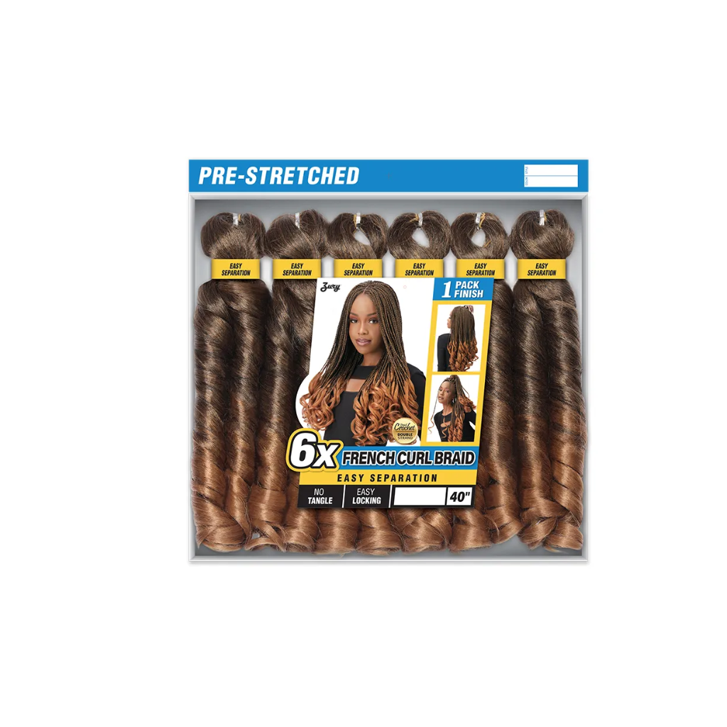Royal Zury Crochet Braids Hand Made French Curl Braid 6X - BRAID BEAUTY