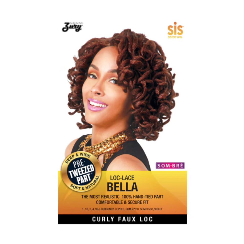 Zury Sis Synthetic Lace Front Wig Curly Faux Loc Lace - BELLA - BRAID BEAUTY