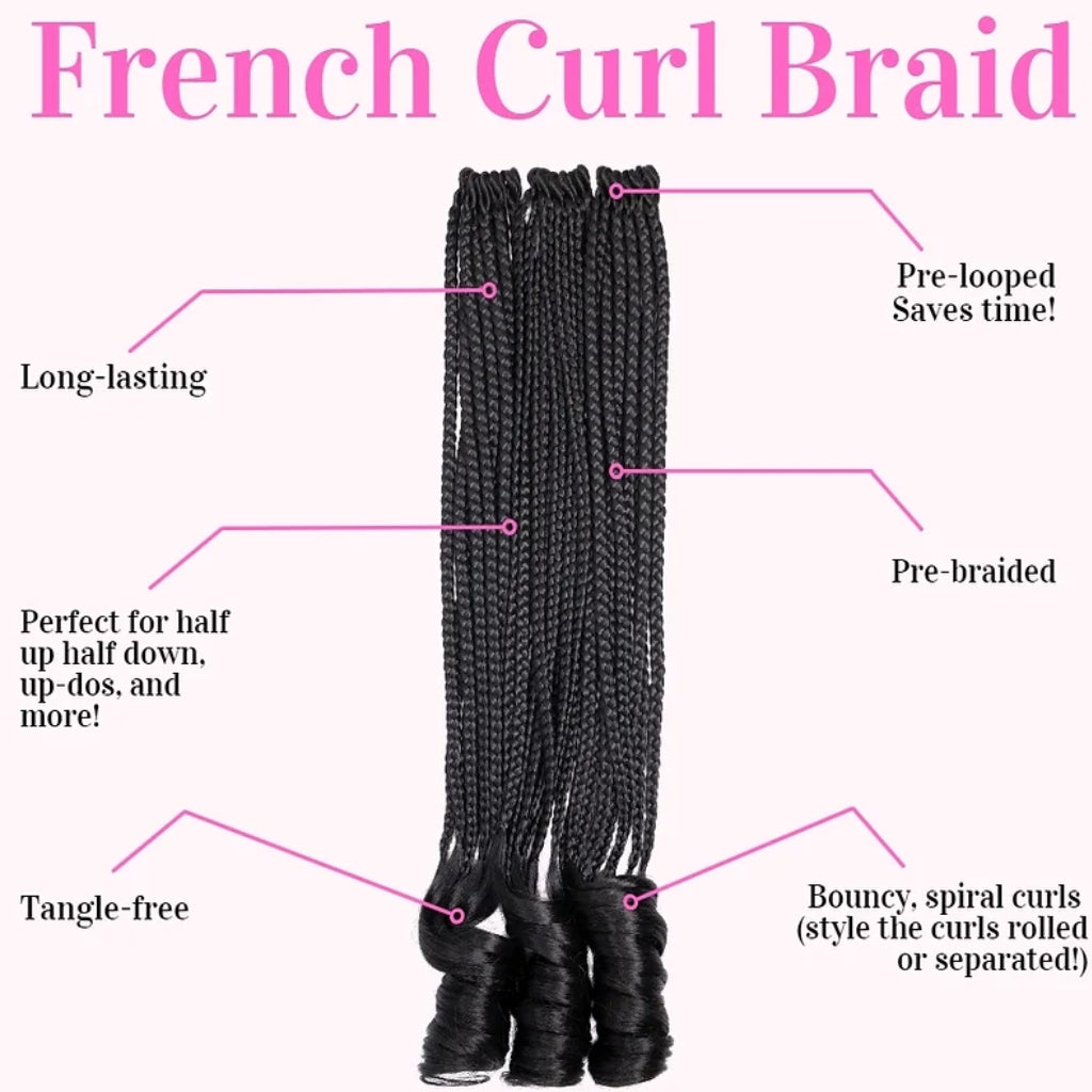 Mayde Beauty 3X FRENCH CURL BRAID 22" - BRAID BEAUTY