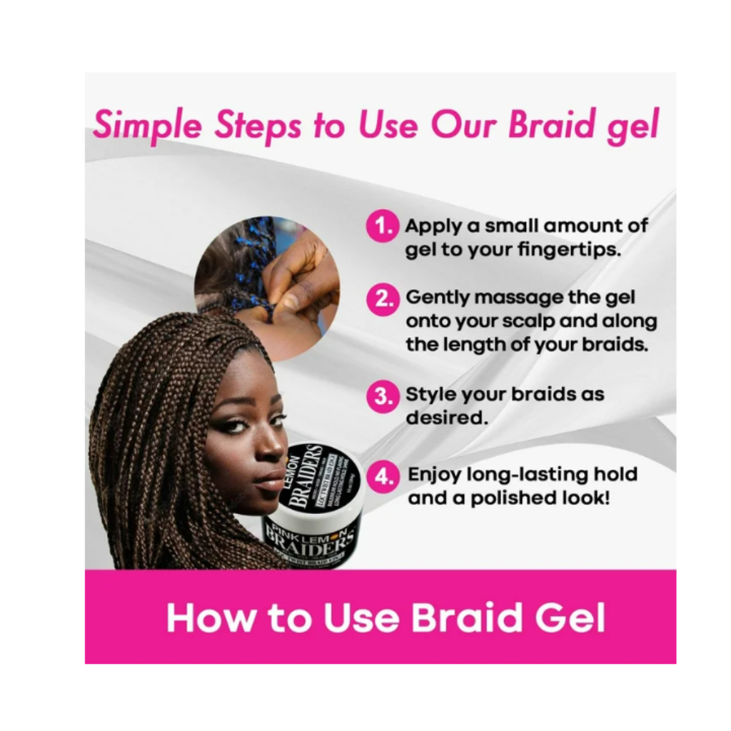 PINK LEMON - Braiders Loc Twist Braid Edge Pomade - BRAID BEAUTY