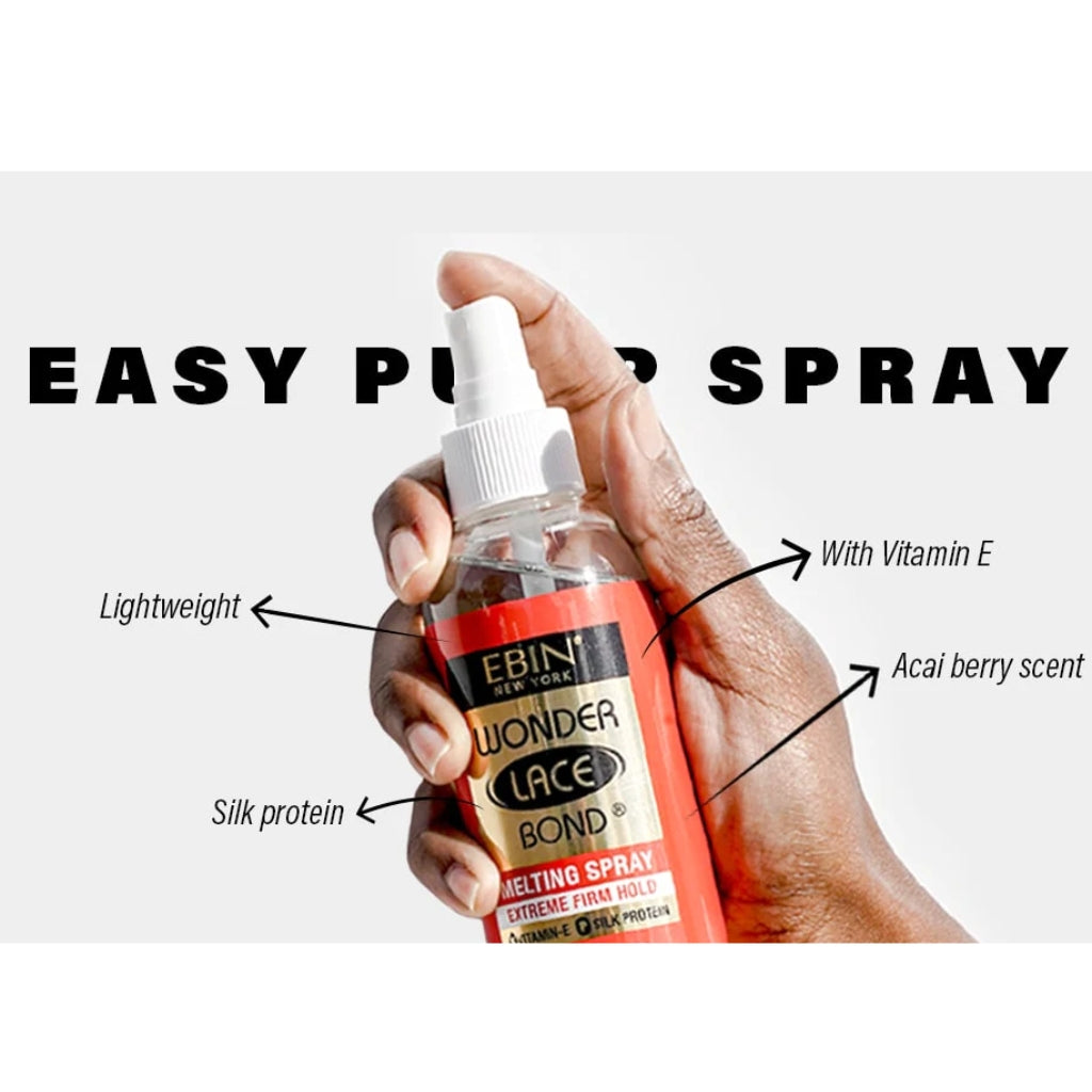 EBIN NEW YORK WONDER LACE BOND LACE MELT SPRAY3.39 oz - BRAID BEAUTY