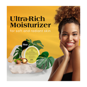 100% NATURAL AFRICAN SHEA BUTTER - YELLOW SOLID - - BRAID BEAUTY