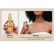 EBIN NEW YORK SECRET OF PHARAOH EGYPTIAN DIAMOND GLITTER MIST - GOLD - BRAID BEAUTY