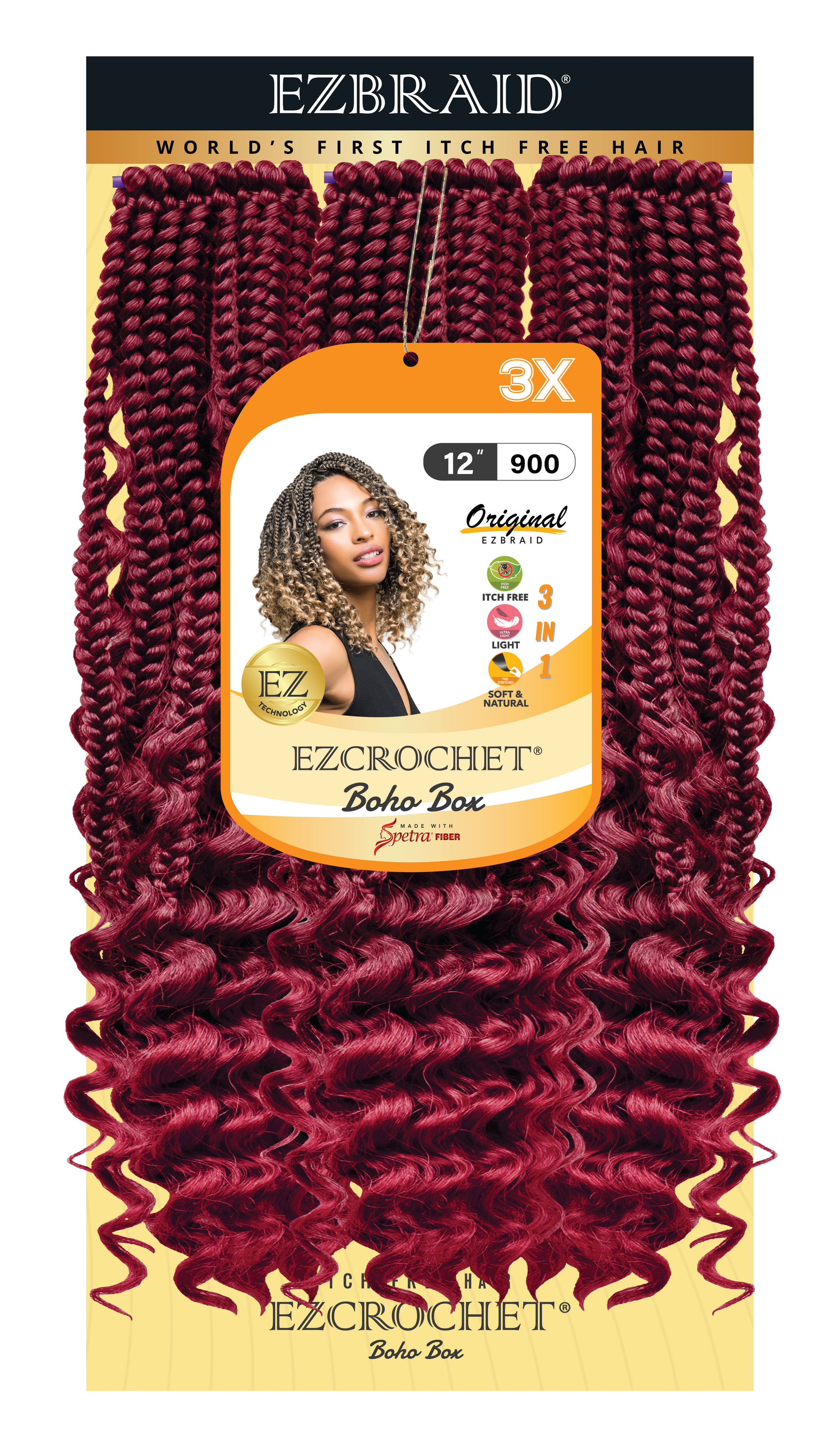 EZCROCHET Boho Box 12" 3X - BRAID BEAUTY