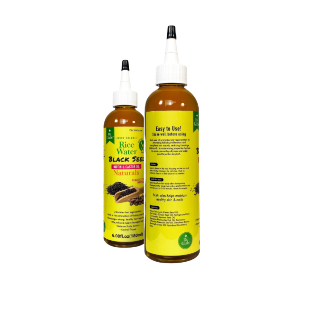 Dr.Girls More Volume Rice Water Hair Oil 6oz - BRAID BEAUTY