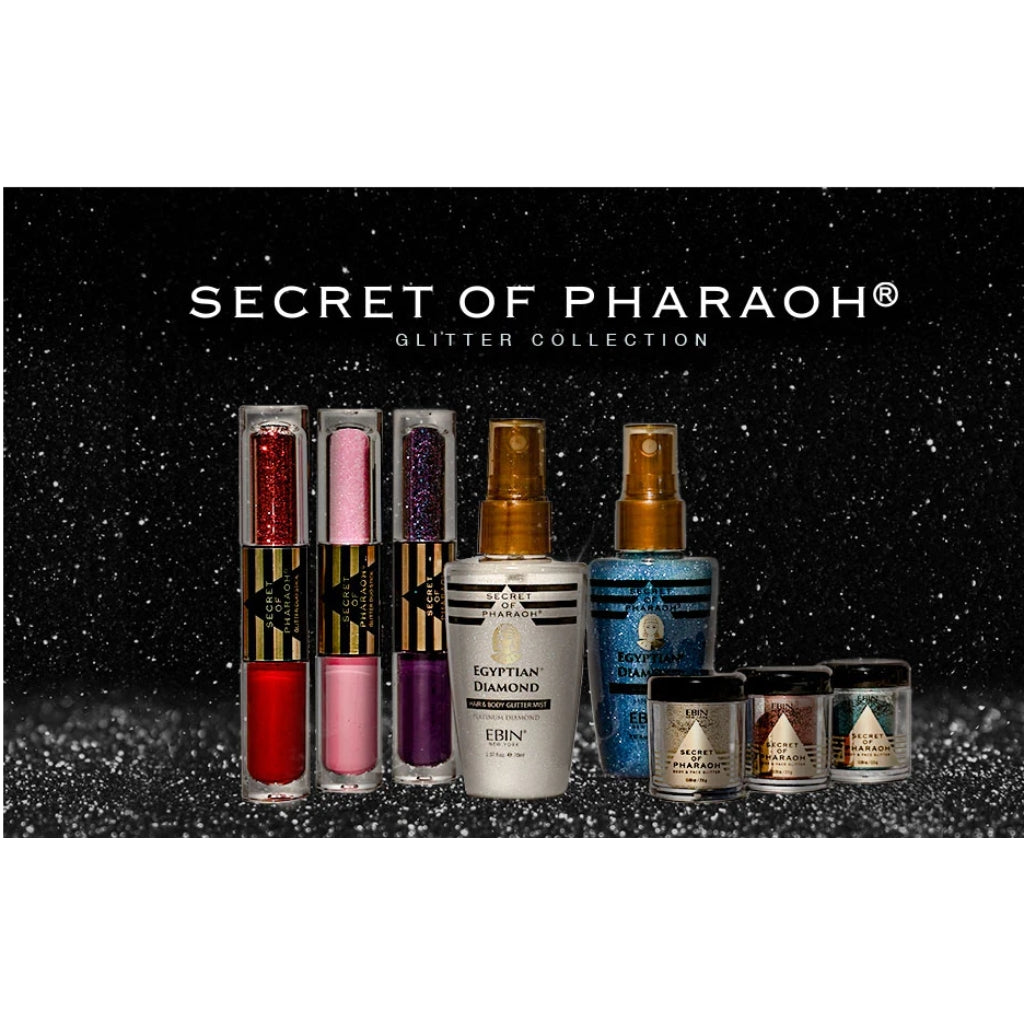 EBIN NEW YORK SECRET OF PHARAOH EGYPTIAN DIAMOND GLITTER MIST - PLATINUM - BRAID BEAUTY