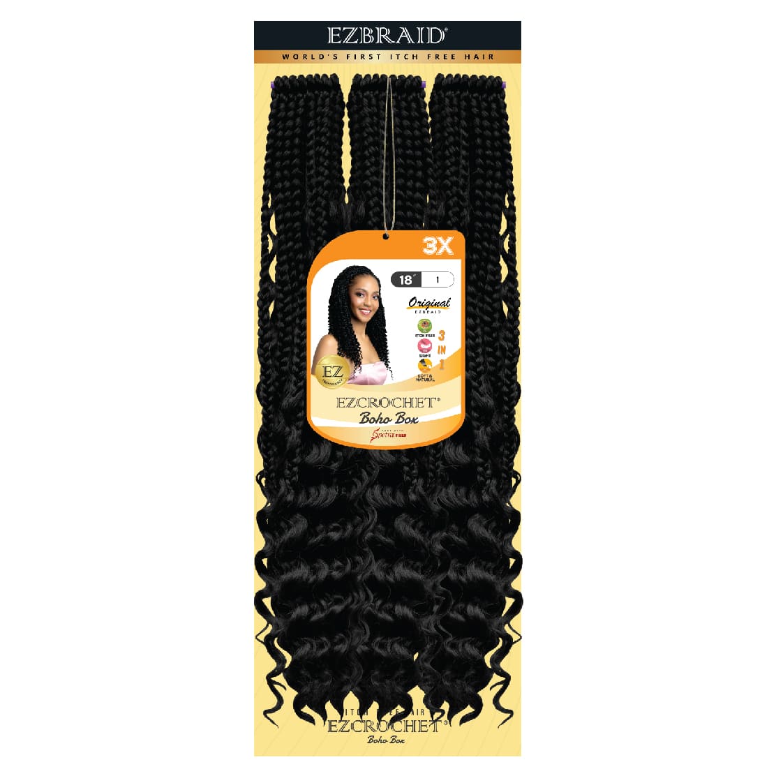 EZCROCHET Boho Box 18" X3 - BRAID BEAUTY