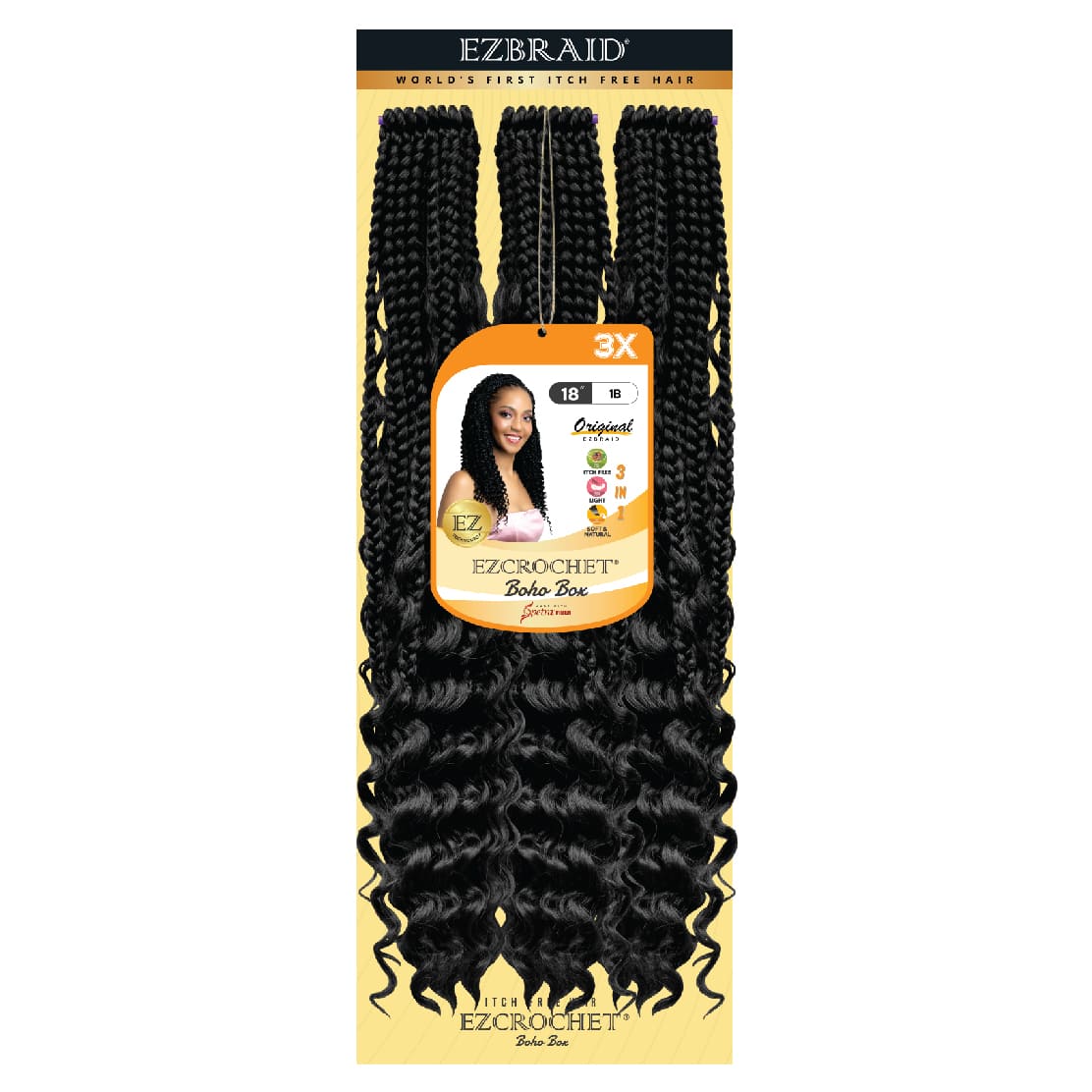 EZCROCHET Boho Box 18" X3 - BRAID BEAUTY