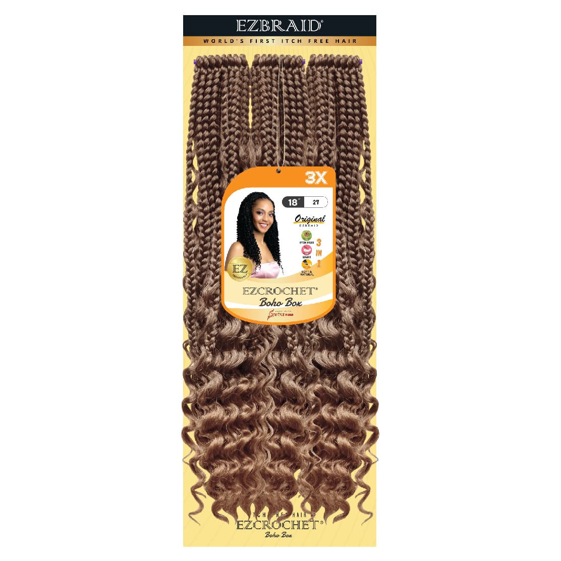 EZCROCHET Boho Box 18" X3 - BRAID BEAUTY