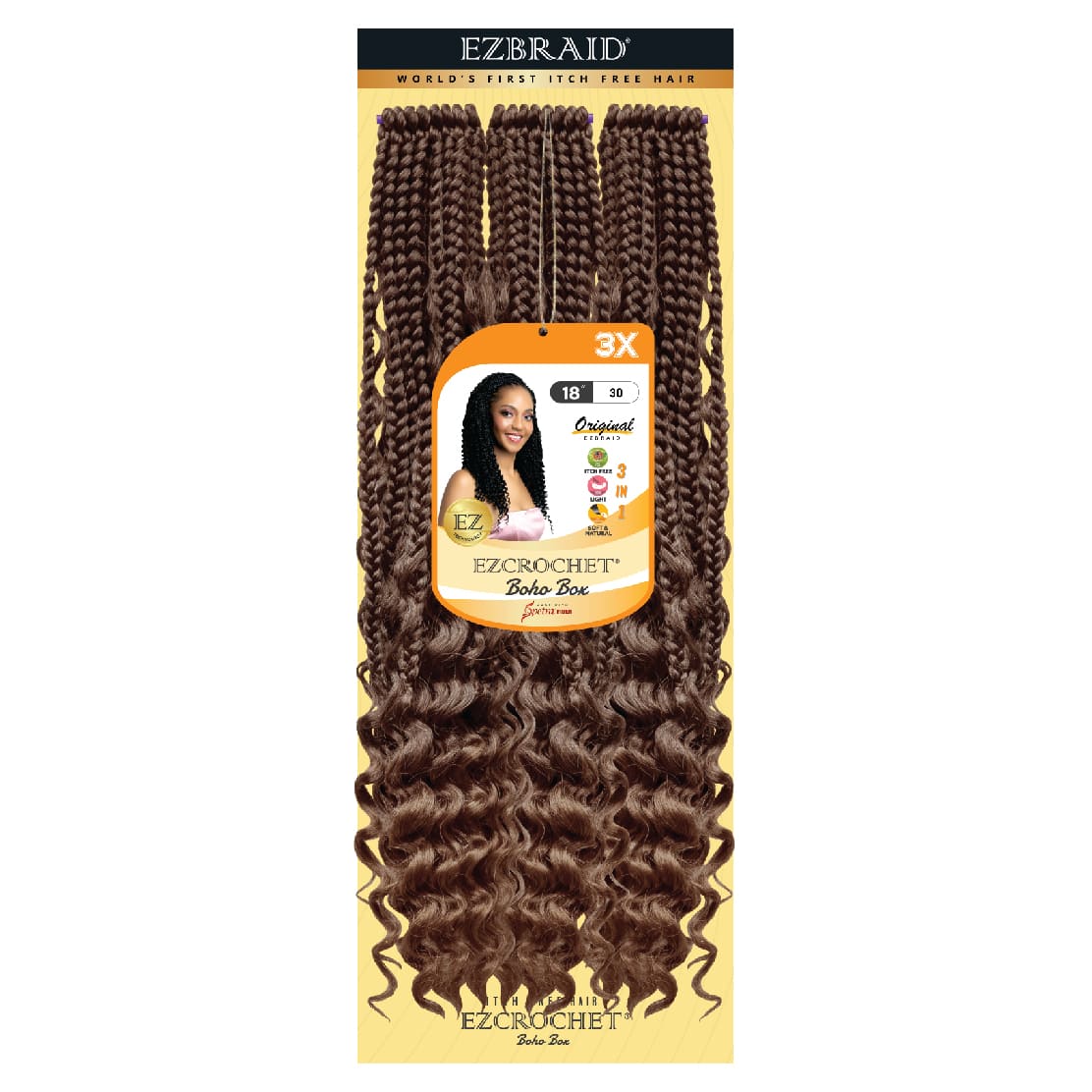 EZCROCHET Boho Box 18" X3 - BRAID BEAUTY