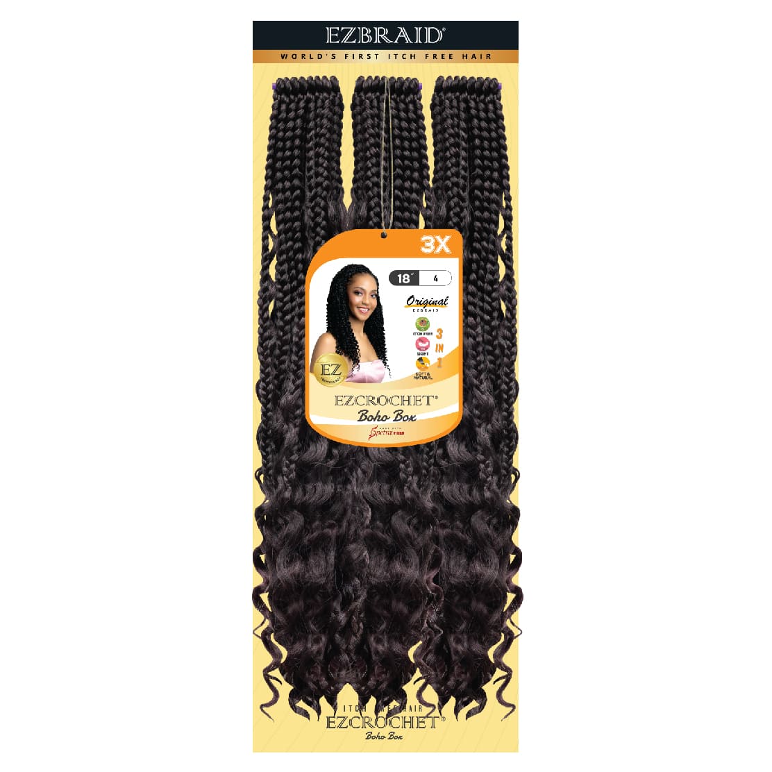 EZCROCHET Boho Box 18" X3 - BRAID BEAUTY