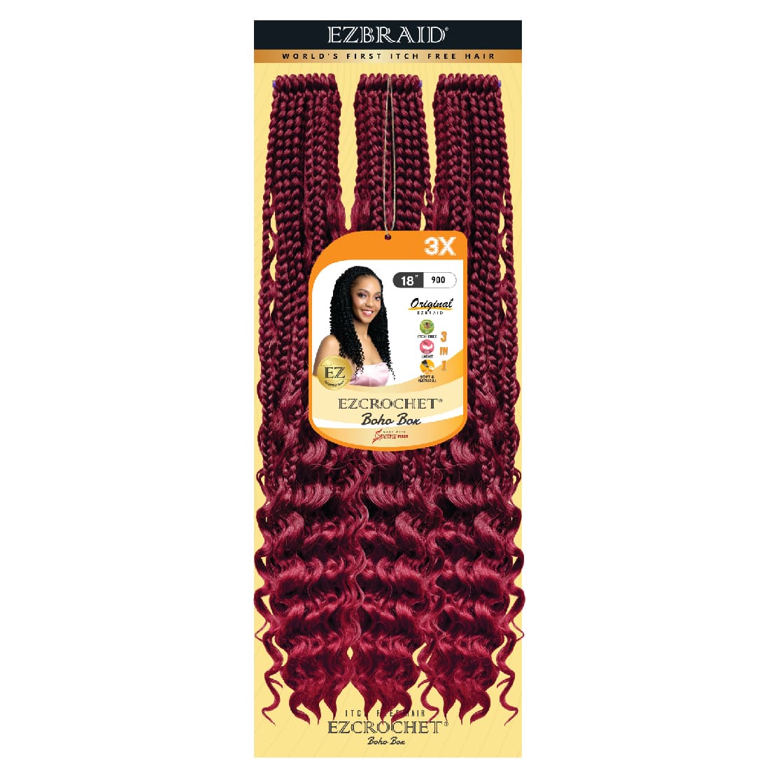 EZCROCHET Boho Box 18" X3 - BRAID BEAUTY