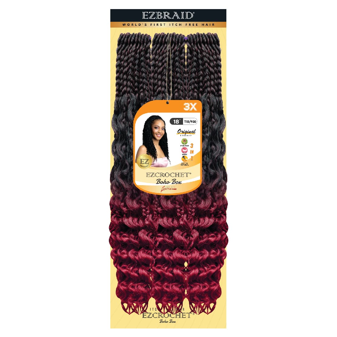 EZCROCHET Boho Box 18" X3 - BRAID BEAUTY